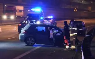 Zderzenie kilku pojazdów na S8