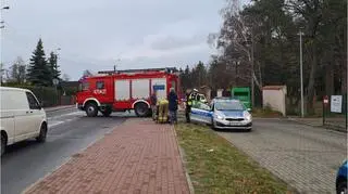 Potrącenie rowerzystki pod Legionowem