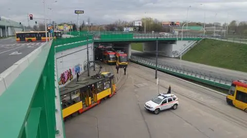 Zderzenie tramwajów w tunelu pod Marymoncką