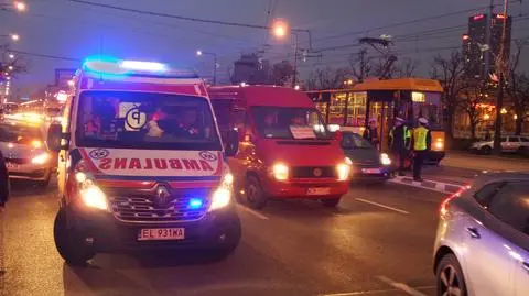 Tramwaj potrącił rowerzystę na Marszałkowskiej