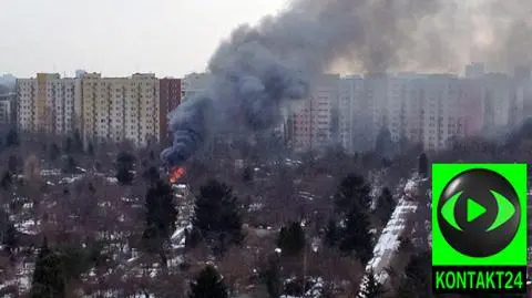 Pożar na Pradze. Spłonęła altanka