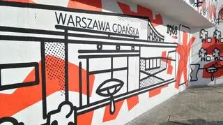 Mural upamięnia wydarzenia z marca 1968 roku