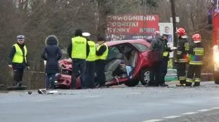 Wypadek pod Warszawą