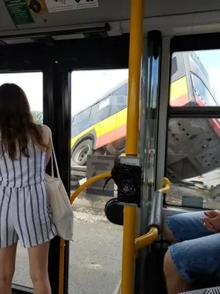 Wypadek autobusu na S8