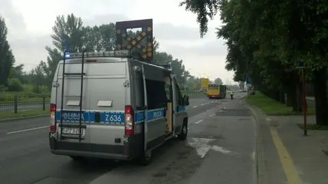 Motocyklista przewrócił się na Radzymińskiej