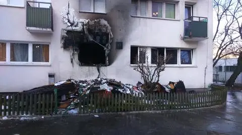 "Płomienie wychodziły na zewnątrz". Pożar na Żoliborzu 