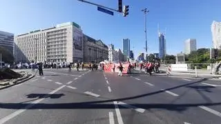 Protest uczestników sądów i prokuratury