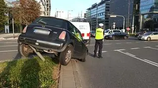 Kolizja na rondzie Daszyńskiego