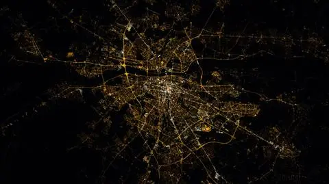 Tak wygląda Warszawa z kosmosu. Widać stadion, mosty, obwodnicę