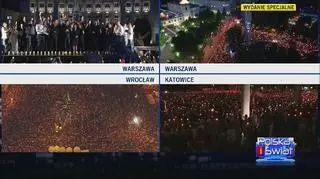 Tysiące ludzi protestuje przed pałacem