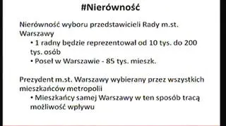 Nierówności według władz stolicy