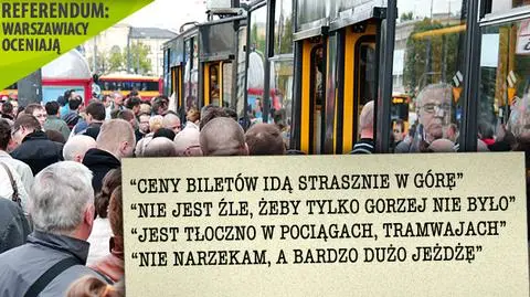 Warszawiacy oceniają. Komunikacja i bilety
