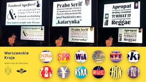 Litery zaprojektowane specjalnie dla Warszawy