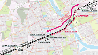 Komunikacja podczas zamknięcia linii średnicowej