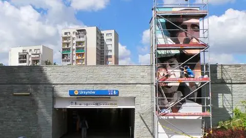 Mural z Karwowskim i Maliniakiem 