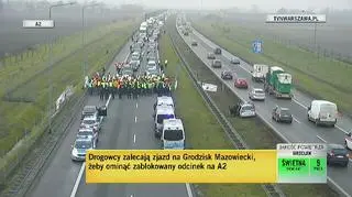 Reporter tvnwarszawa.pl o proteście rolników