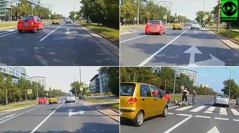 Wyprzedzał przed przejściem, na linii ciągłej. Potrącił dwie kobiety