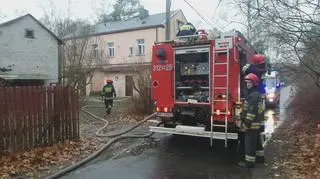 Pożar w Wawrze, w domu jednorodzinnym 