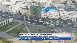 Protest w ścisłym centrum