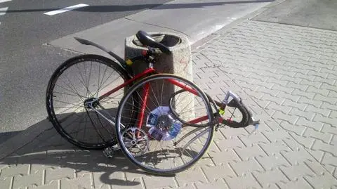 Nie ustąpiła pierwszeństwa rowerzyście