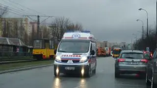 Wypadek tramwajowy na Bielanach