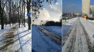 Nie wszystkie ścieżki odśnieżono prawidłowo