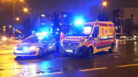 Piesza potrącona na Bielanach
