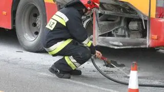 Pożar autobusu