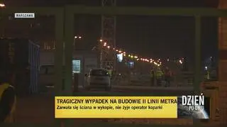 Tragedia na budowie metra