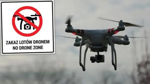 Ratusz oznacza strefy z zakazem lotów dronem. "Naruszając je, operatorzy narażają się na odpowiedzialność karną"