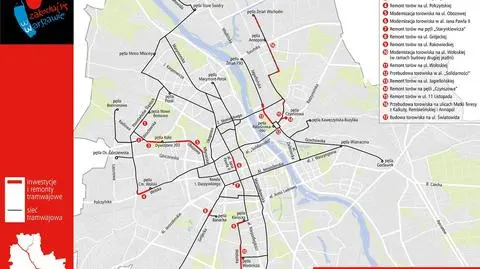 Nie tylko Wołoska. Długa lista tramwajowych remontów