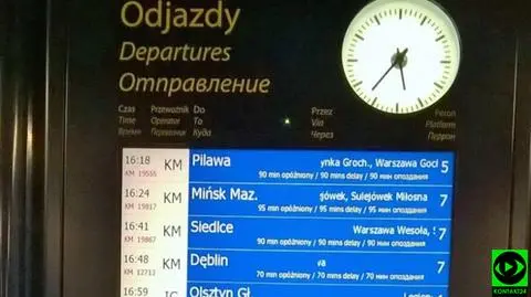 Awaria pociągu i spore opóźnienia. Kłopoty pasażerów