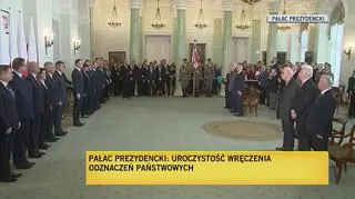 Uroczystości w Pałacu Prezydenckim 