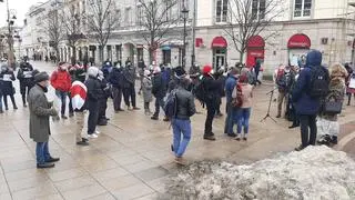 Protest w obronie Nawalnego w Warszawie