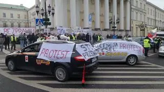 Protest taksówkarzy