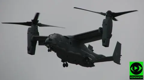 Połączenie śmigłowca i samolotu. Amerykański Osprey nad Warszawą.