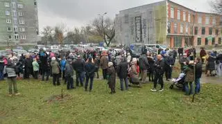 Protest mieszkańców na Marymoncie