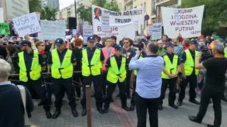 Protest Razem na Miodowej