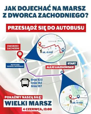 Dojazd z Dworca Zachodniego