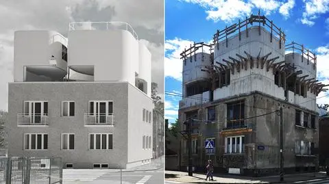 Nietypowa nadbudowa na Grochowie. Architekt tłumaczy, o co chodziło