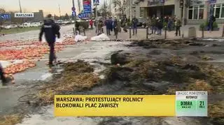 Relacja reportera TVN24 z Placu Zawiszy 