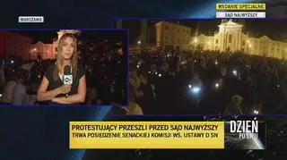 Protestujący przed Sądem Najwyższym