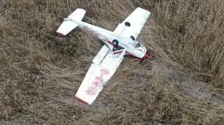 Samolot Cessna 150 spadł w rejonie ulicy Kadetów