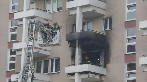Płonęło mieszkanie, "pożar zaczął się na balkonie"