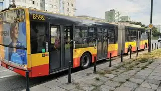 Autobus gwałtownie hamował