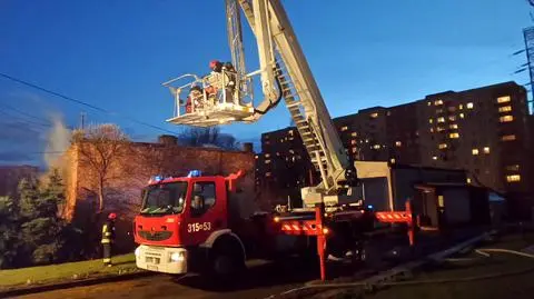 Pożar domu przy Ostródzkiej. Straż ewakuowała mieszkańców