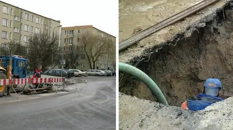 Poważna awaria w Ursusie Uszkodzony metr rury