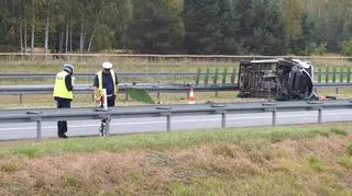 Wypadek na autostradzie 