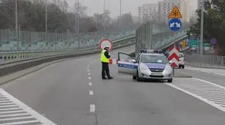 Utrudnienia nad rondem Starzyńskiego