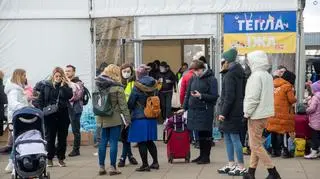 Punkty pomocy uchodźcom z Ukrainy w Warszawie. Zdjęcie z lutego 2023 roku  